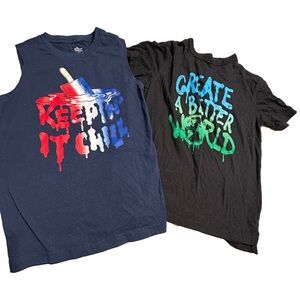 Boys Sleeveless Graphic T-shirt Bundle Size: S (6-7)